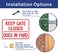 Faittoo 2 pack Keep Gate Closed Dogs in Yard Sign 10 x 7 Inches rectangle 040 Rust Free Aluminum UV Protected and Waterproof Weather Resistant Durable Ink Easy to Mount