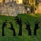 Anditoy 5 Pack Halloween Black Hands Yard Signs with Stakes Scary Silhouette Halloween Decorations for Outdoor Yard Lawn Garden Decor