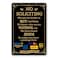 EudaBlos Funny No Soliciting Sign for Front Door and House 12 x 8 Inch Sturdy and Durable Metal Sign