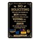 EudaBlos Funny No Soliciting Sign for Front Door and House 12 x 8 Inch Sturdy and Durable Metal Sign