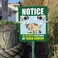SmartSign 12 x 10 inch Notice All Activities Monitored By Video Camera Yard Sign with 3 foot Stake 40 mil Laminated Rustproof Aluminum Multicolor Set of 1