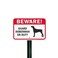 SmartSign Beware Guard Doberman On Duty Sign 12 x 18 Aluminum