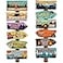 Qunclay 24 Pcs Camping Party Sign Party Decor Camping Themed Cutouts Rustic Welcome Yard Wall Directional Signs for Party Supplies Backdrop Decoration