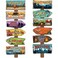 Qunclay 24 Pcs Camping Party Sign Party Decor Camping Themed Cutouts Rustic Welcome Yard Wall Directional Signs for Party Supplies Backdrop Decoration