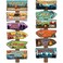 Qunclay 24 Pcs Camping Party Sign Party Decor Camping Themed Cutouts Rustic Welcome Yard Wall Directional Signs for Party Supplies Backdrop Decoration