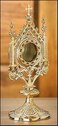 GOF Brass Monstrance Reliquary 5 X 11 12