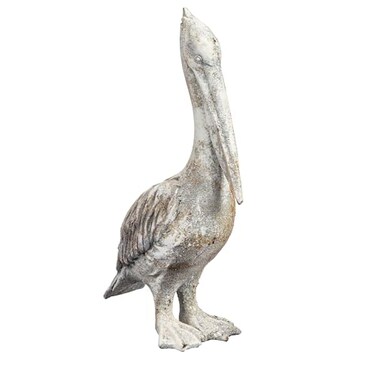 Creative Co-Op Creative CoOp Resin Pelican with Distressed White Finish