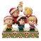 Enesco Peanuts by Jim Shore Holiday Pyramid Stacked with Friendship Figurine 65 Inch Multicolor