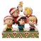 Enesco Peanuts by Jim Shore Holiday Pyramid Stacked with Friendship Figurine 65 Inch Multicolor