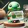 iStatue Positive Turtle Inspirational Turtle Figurine 4 Inch Resin Office Desk Decor with Positive Message Sign Motivational Gift for All Ages Turquoise