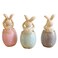 MineSign Resin Bunny Decorations Spring Easter Decors Figurines Tabletopper Accessories for Party Home Holiday 3 Rabbits