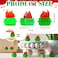 Simgoing 50 Pcs Mini Resin Dumpster Figurines Luminous Mini Dumpster Trash Shape Funny Employee Appreciation Gift Bulk Valentines Emotional Desk Accessories for Staff Teacher Coworker Green