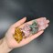 Wemeki Gemstone Elephant Figurines Mix 6PCS Hand Carved Statue Healing Crystal Guardian Stones for Home Decorations 15