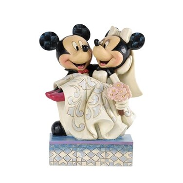 Enesco Disney Traditions by Jim Shore Mickey and Minnie Mouse Bride and Groom Wedding Figurine 6625 Inch Multicolor