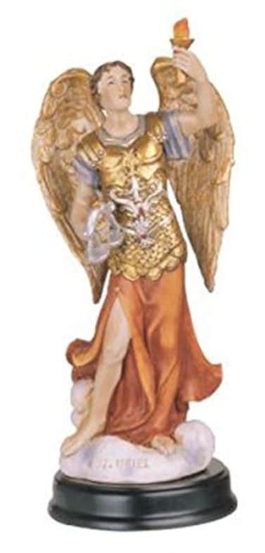 George S. George S Chen Imports 5Inch Archangel Uriel Holy Figurine Religious Decoration Statue