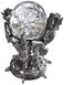 Design Toscano Dragons of Corfu Castle Gothic Decor Statue Globe Figurine 5 Inch Polyresin and Glass Silver Chrome
