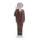 Kikkerland Solar Powered Albert Einstein Figurine Fun Decor for Home Kitchen Office Desk Garden Car Great Novelty Toy Statue Display Shelf Collectible Holiday Birthday Gift