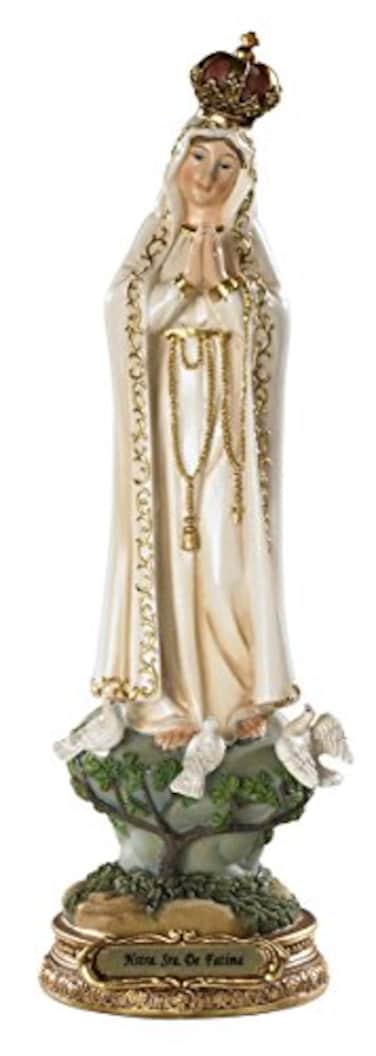 Catholic Brands Blessed Virgin Mary Our Lady of Fatima Statue 8 Inch Figurine for Home or Chapel