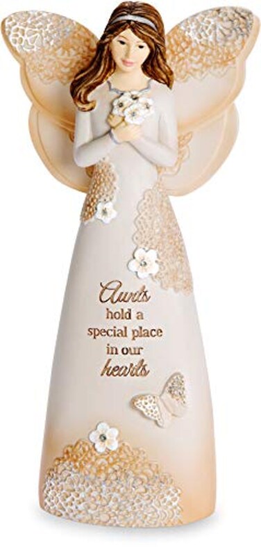 Pavilion Gift Company 19108 Aunt Angel Figurine 6 Cream Tan Beige Brown