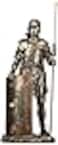 UNICORN STUDIO 1438 Roman Soldier with Javelin and Shield Cold Cast Bronze Figurine