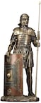 UNICORN STUDIO 1438 Roman Soldier with Javelin and Shield Cold Cast Bronze Figurine
