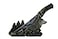 DWK Spirit Wolf Decorative Fantasy Knife with Hand Painted Holder