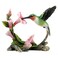 UNICORN STUDIO US 575 Inch Ruby Throated Hummingbird Statue Figurine Pink and Green