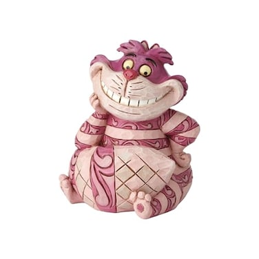 Enesco Disney Traditions by Jim Shore Alice in Wonderland Cheshire Cat Grinning Miniature Figurine 3125 Inch Multicolor