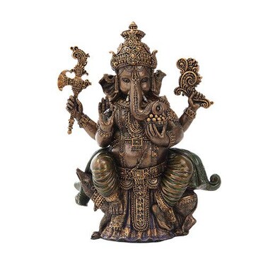 Pacific Giftware 8 Inch Sitting Ganesha Indian Hindu Mythological Statue Figurine