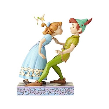 Enesco Disney Traditions by Jim Shore 65th Anniversary Peter Pan and Wendy Stone Resin 74 Figurine 74 Inches Multicolor