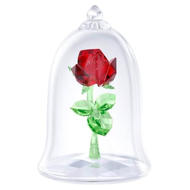 Swarovski Beauty and The Beast Enchanted Rose Crystal Collectible Figurine