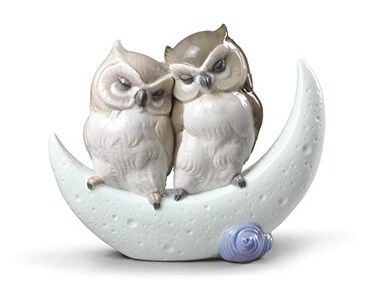 NAO Love Story Porcelain Owl Figure