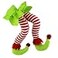 WEWILL 20 Christmas Elf Legs Tree Decorations Stuffed Elf Leg for Xmas Home Party Tree Fireplace Ornaments Green