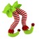 WEWILL 20 Christmas Elf Legs Tree Decorations Stuffed Elf Leg for Xmas Home Party Tree Fireplace Ornaments Green
