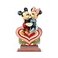Enesco Disney Traditions by Jim Shore Mickey and Minnie Mouse Sitting on Heart Figurine 85 Inch Multicolor