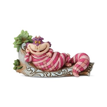 Enesco Disney Traditions by Jim Shore Alice in Wonderland Cheshire Cat on Tree Figurine 272 Inch Multicolor
