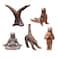 BELLA HAUS DESIGN Yoga With Sloths Figurines Set of Five 3 Sloth Statue Action Figures Yoga Decor Poses