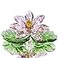 H&D HYALINE HD HYALINE DORA Pink Sparkle CrystalHue Reflection Crystal Lotus FlowerGlass Home Decor for Feng ShuiGift Boxed