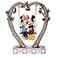 Enesco Disney Traditions by Jim Shore Mickey and Minnie Mouse on Heart Swing Figurine 9 Inch Multicolor