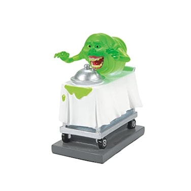 Department 56 Ghostbusters Village Accessories Slimer on Meal Cart Lit Figurine 256 Inch Multicolor