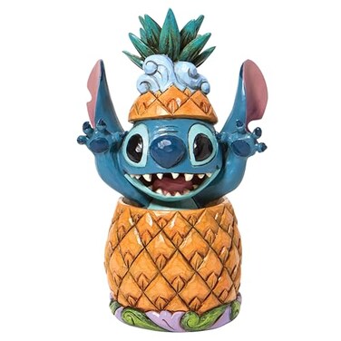 Enesco Jim Shore Disney Traditions Lilo and Stitch Pineapple Figurine 575 Inch Multicolor