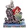 Enesco Jim Shore Disney Traditions The Little Mermaid Ariel and Ursula Figurine 95 Inch Multicolor
