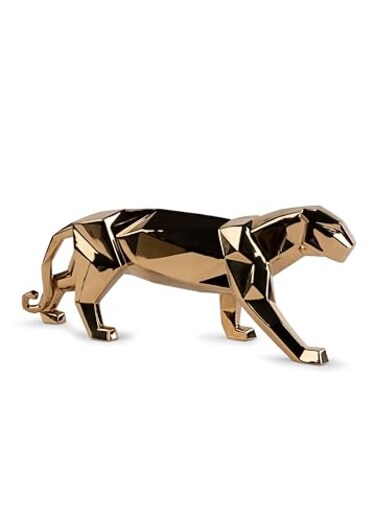 LLADRÃ“ Lladro Golden Panther Figurine 9580