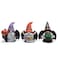 Hodao 3pcs Halloween Gnomes Decorations Handmade Scandinavian Gnome Figurines with Black Wing Boo Halloween Gnomes Figurines Decor Pumpkin Office Table Decorations Gifts