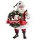 Kurt S. Kurt Adler 105Inch Fabrich CocaCola Battery Operated Santa with Lighted Wreath