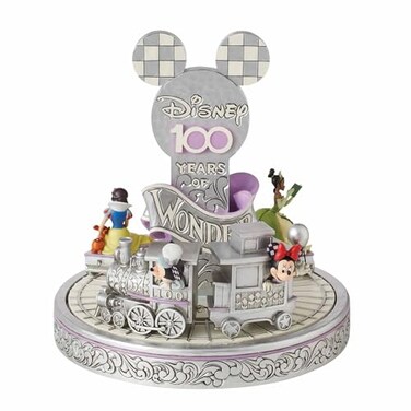 Enesco Disney Traditions by Jim Shore 100 Years of Wonder Centennial Train Animated Figurine Set 95 Inch Multicolor