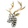 MACKENZIE-CHILDS MACKENZIECHILDS Courtly Check Small Animal Wall Decor Checkered Wall Art Deer
