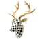 MACKENZIE-CHILDS MACKENZIECHILDS Courtly Check Small Animal Wall Decor Checkered Wall Art Deer