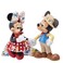 Enesco Disney Showcase Botanical Mickey and Minnie Mouse Holding Hands Figurine 669 Inch Multicolor