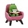 Refintural Miniature Frog Figurines Funny Frog Sculpture for Shelf Desk Decoration Frog Desk Accessories Perfect Cute Frog Gift for Frog LoversPink Sofa